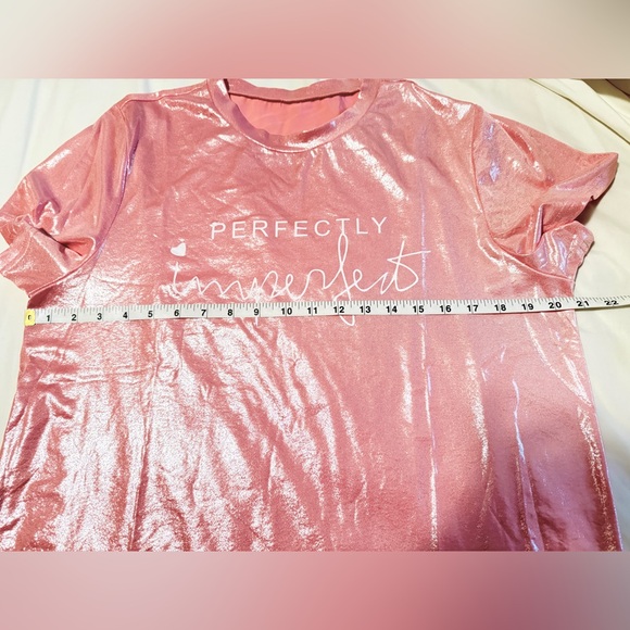 NWOT Pink “Perfectly Imperfect” T-Shirt - Picture 8 of 9